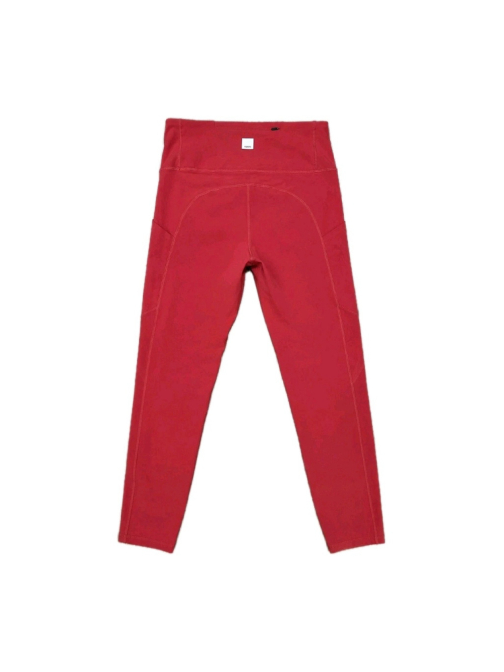 VUORI Stride Legging #VW429 Sz S Burnt Orange Red Pockets Athleisure Gym Casual